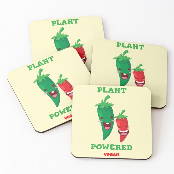 Item preview, Plant Powered - Vegan Quote designed and sold by SwordsAndCharms.