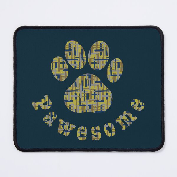 Item preview, Pawesome For Animal Lovers with Blue and Yellow Rectangles designed and sold by AMSonArt.