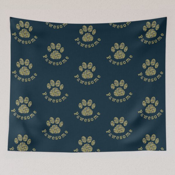 Item preview, Pawesome For Animal Lovers with Blue and Yellow Rectangles designed and sold by AMSonArt.