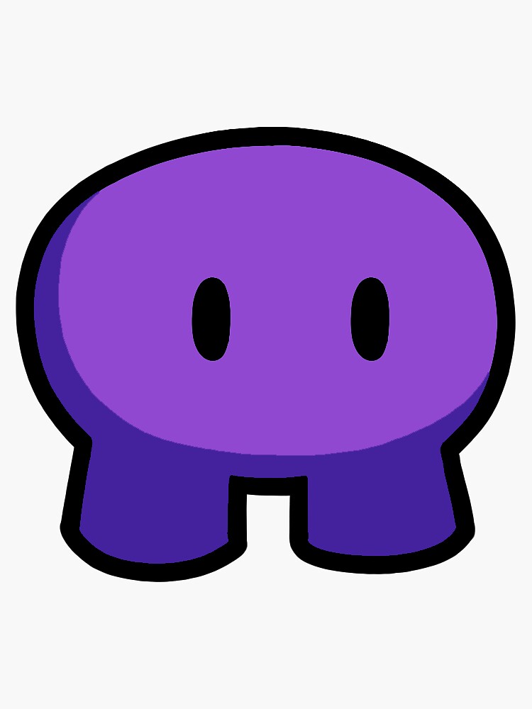 Thumbnail 3 of 3, Sticker, Purple Gim designed and sold by Gimkit.