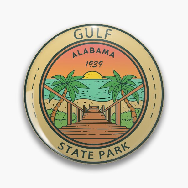 Item preview, Gulf State Park Alabama Circle Badge designed and sold by KrisSidDesigns.