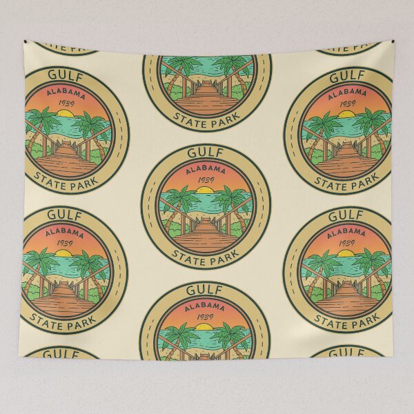 Item preview, Gulf State Park Alabama Circle Badge designed and sold by KrisSidDesigns.