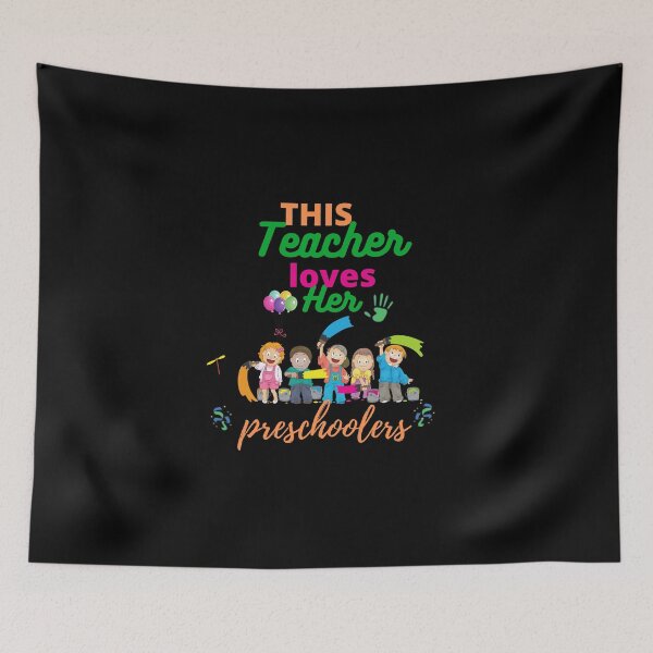 Item preview, This teacher loves her preschoolers best tshirt designed and sold by Havilaharts.