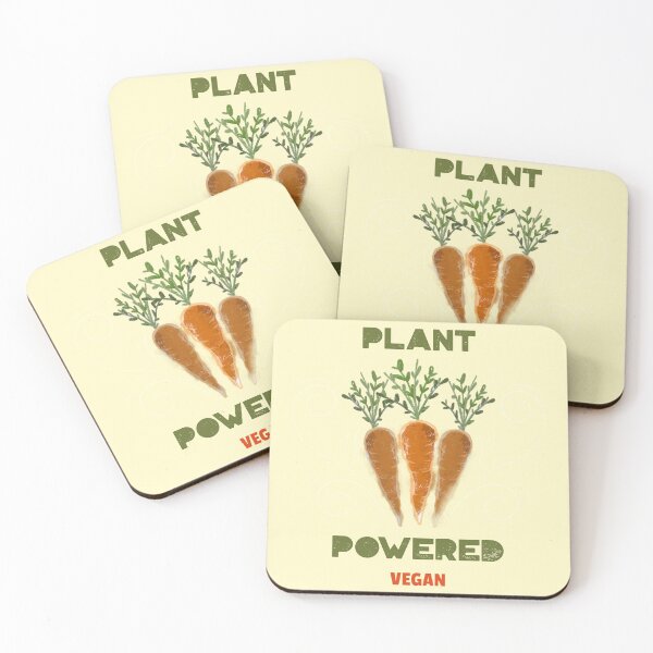 Item preview, Plant Powered - Vegan Quote designed and sold by SwordsAndCharms.