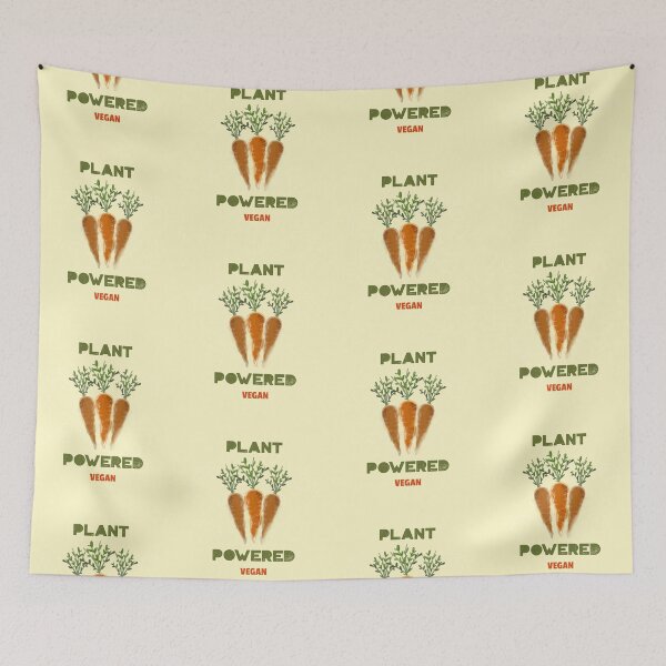 Item preview, Plant Powered - Vegan Quote designed and sold by SwordsAndCharms.