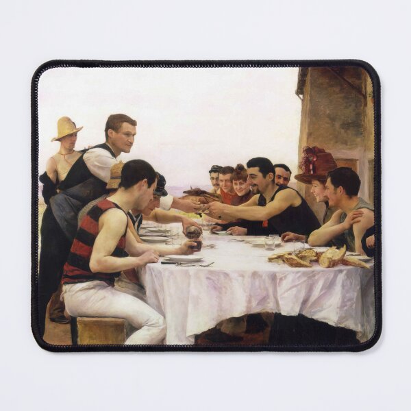 Item preview, The Rowers of the Meurthe by Émile Friant - Vintage Art designed and sold by RickE.