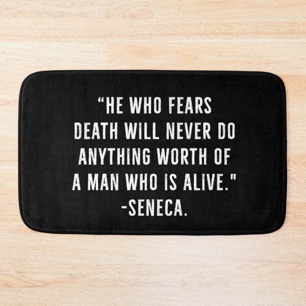 Item preview, To Fear, Is Not To Live - Stoicism Seneca Quotes designed and sold by PhilosophyWear.