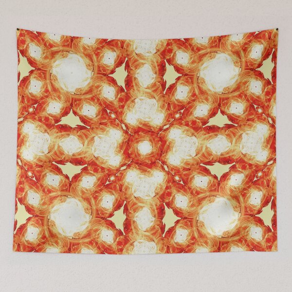 Item preview, Red and White Fractal Flowers designed and sold by JoanNinjaHen.