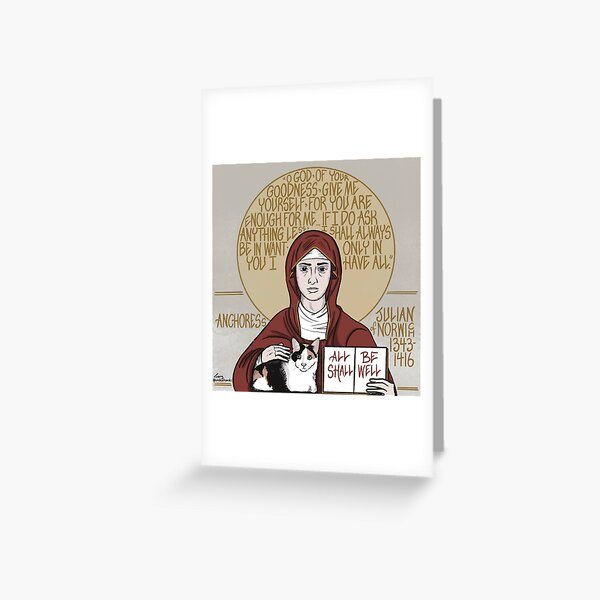 Julian of Norwich (1343-1416), Anchoress Greeting Card