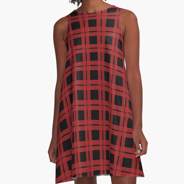 blue buffalo plaid dress