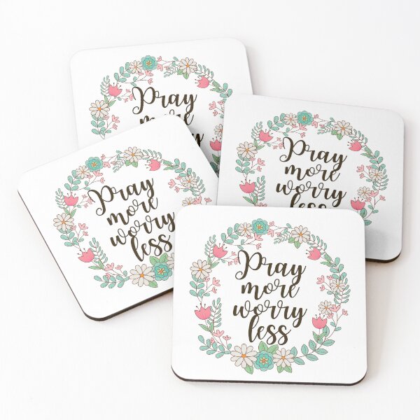 Item preview, Pray More Worry Less | Floral designed and sold by KarolinaPaz.