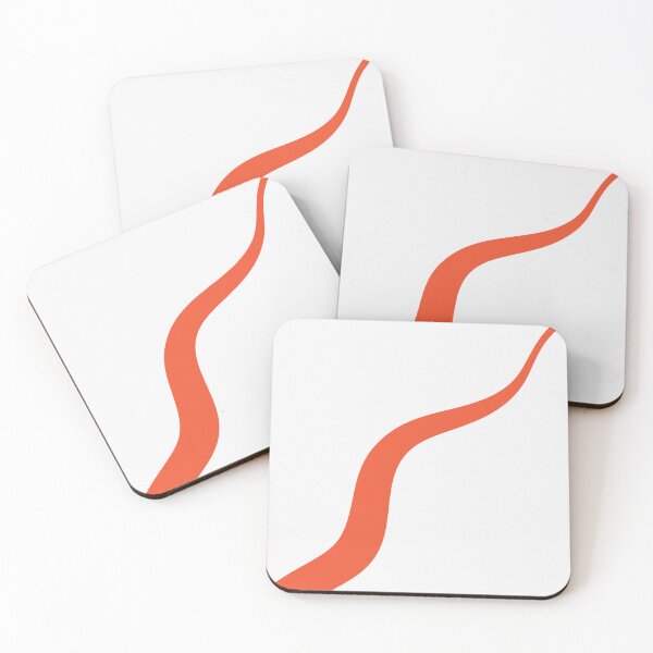 Item preview, Simple Waves 3 - Orange and White designed and sold by LAEC-Shop.