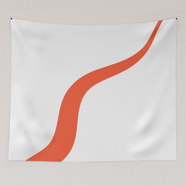 Item preview, Simple Waves 3 - Orange and White designed and sold by LAEC-Shop.