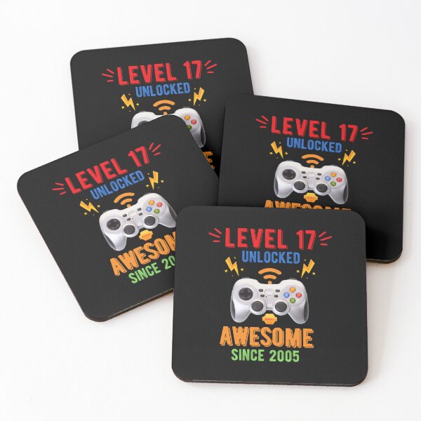 Artikelvorschau, Level 17 Unlocked Awesome Since 2005, Awesome Since 2005 entworfen und verkauft von WanderTravels.