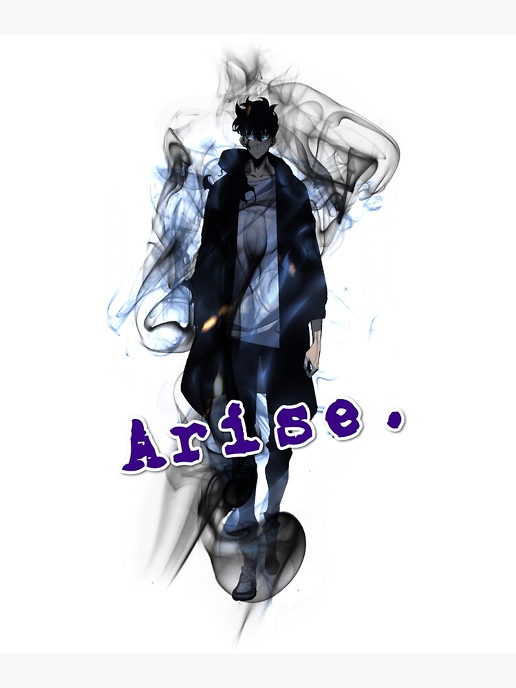 "Solo Leveling - Sung Jin Woo (Arise! ver.) " Poster by Shihiko-Anime ...