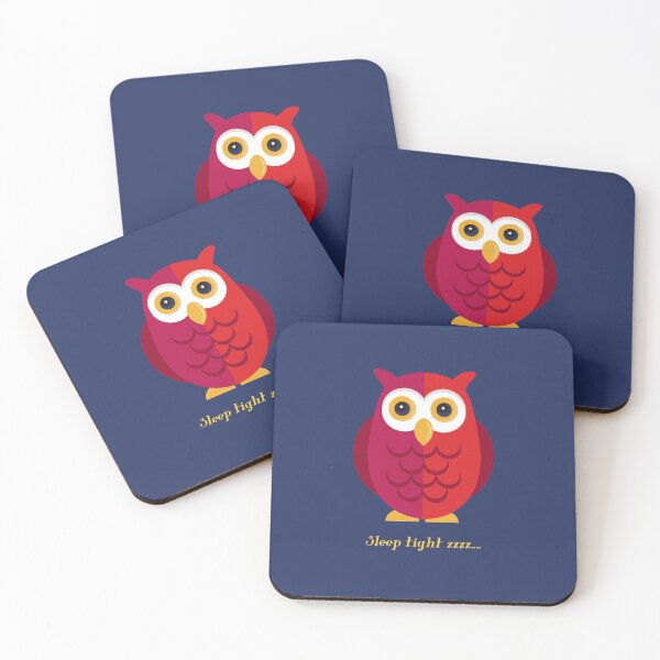 Item preview, Cute Owl - Sleep Tight - Nursery Bedroom Art Decor designed and sold by elliebart.