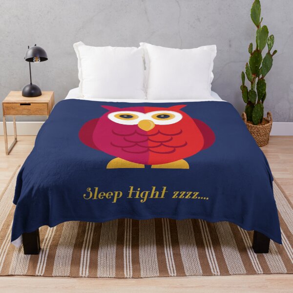 Item preview, Cute Owl - Sleep Tight - Nursery Bedroom Art Decor designed and sold by elliebart.