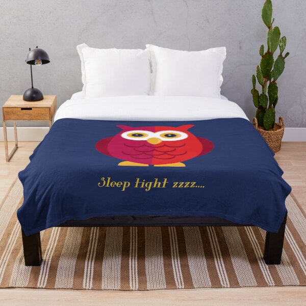 Item preview, Cute Owl - Sleep Tight - Nursery Bedroom Art Decor designed and sold by elliebart.