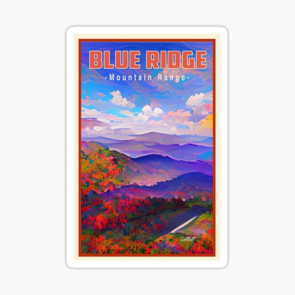 Item preview, Smoky Mountains Travel Blue Ridge Mountains designed and sold by CattlettArt.