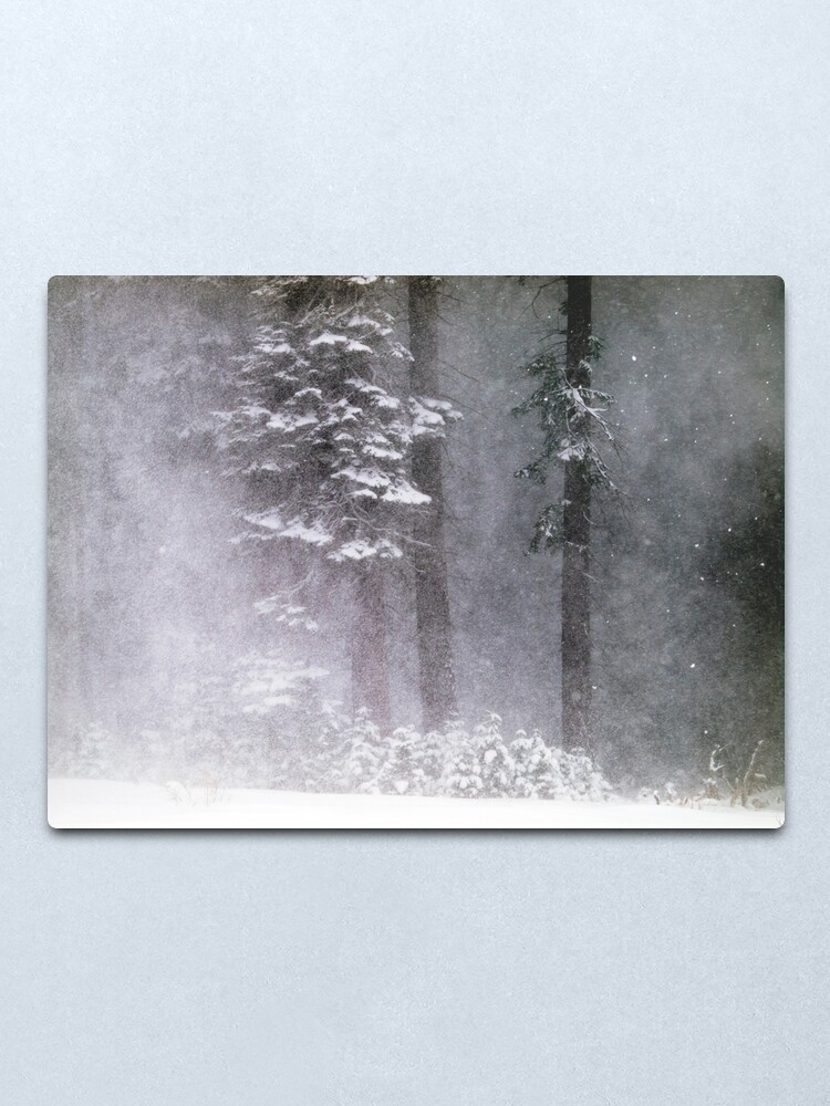 Alternate view of Snow Storm Metal Print