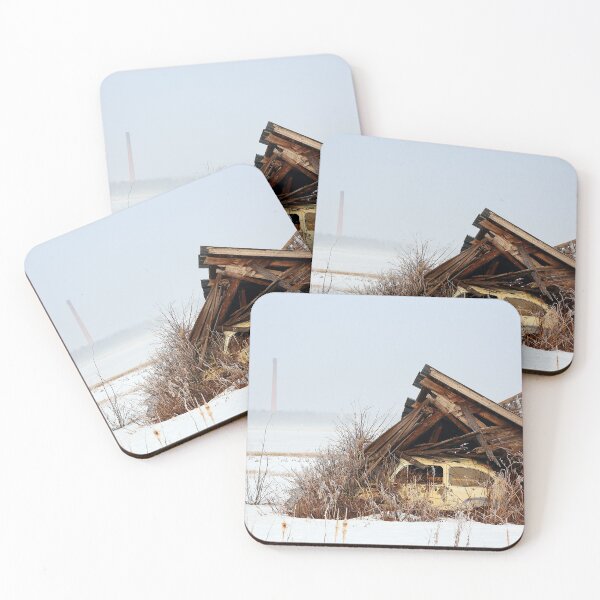 Item preview, 23.3.2022: Forgotten Car and Collapsed Barn designed and sold by Petri Volanen.