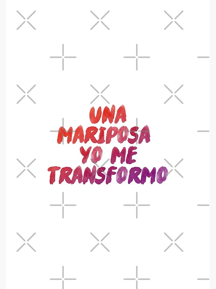 "Rosalia Lyrics Saoko, Una mariposa, yo me transformo" Poster by
