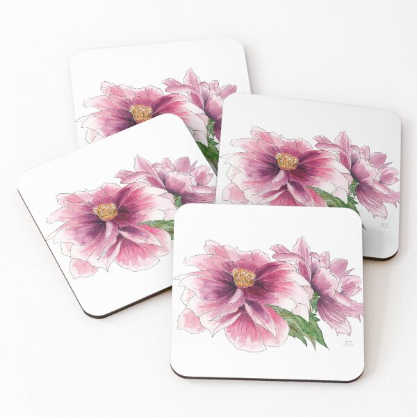 Item preview, Two peonies designed and sold by Cacatuart.