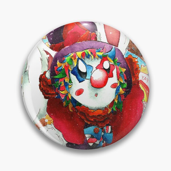 Item preview, Cuddles The Clown Button designed and sold by yukidogzombie.