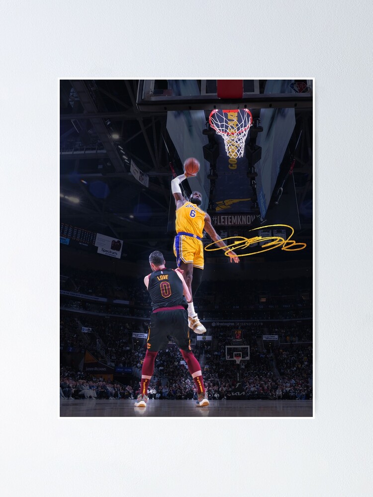 LeBron James 6 LA Poster for Sale by HazlettTLH