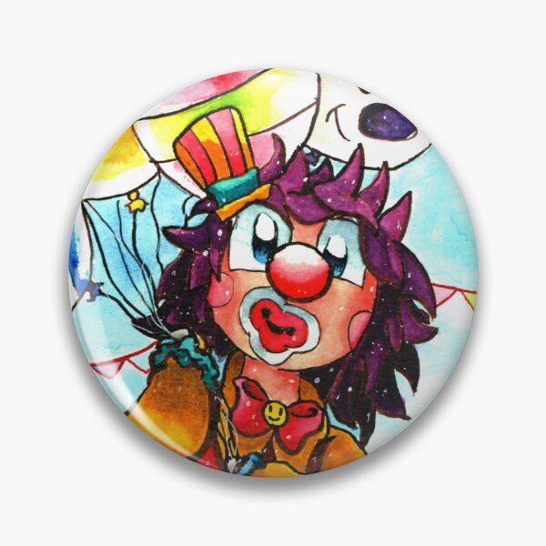 Item preview, Happy Clown Button designed and sold by yukidogzombie.
