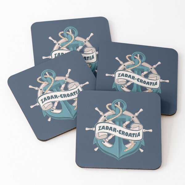 Item preview, Zadar Croatia Nautical Summer Anchor Design designed and sold by CynthiaGraphics.