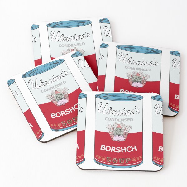 Item preview, Ukraine Warhol soups - Borscht Pop Art (on white) designed and sold by Groenendijk.