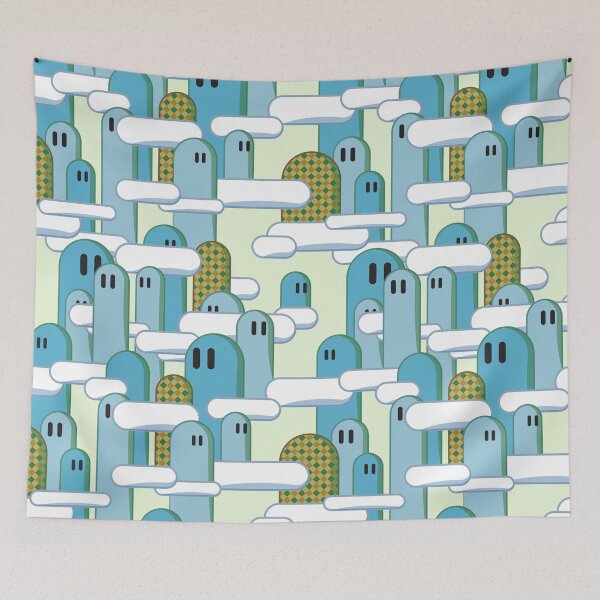 Item preview, Way Cool Hills - Classic Video Game Landscape designed and sold by tymonardo.