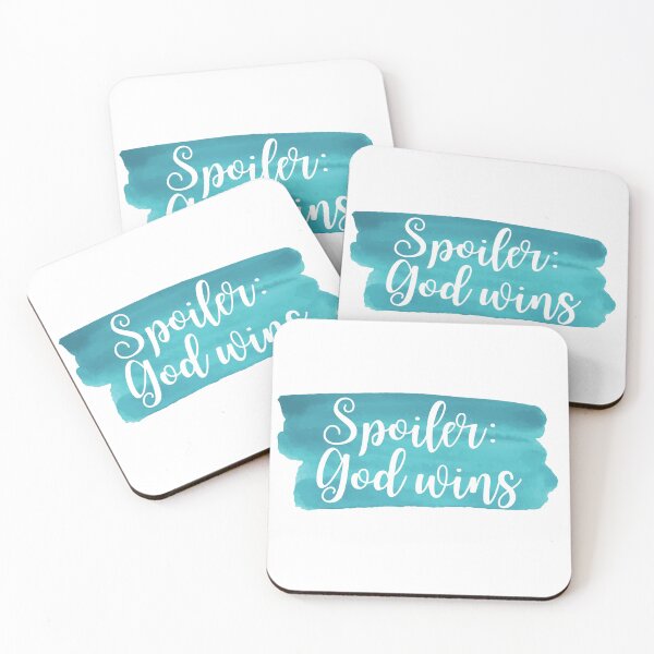 Item preview, Spoiler: God Wins - Blue Watercolor designed and sold by KarolinaPaz.