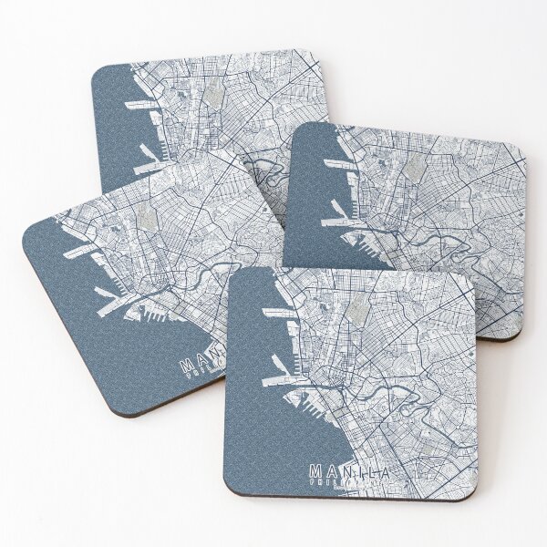 Item preview, Manila City Map of Philippines - Coastal designed and sold by deMAP.