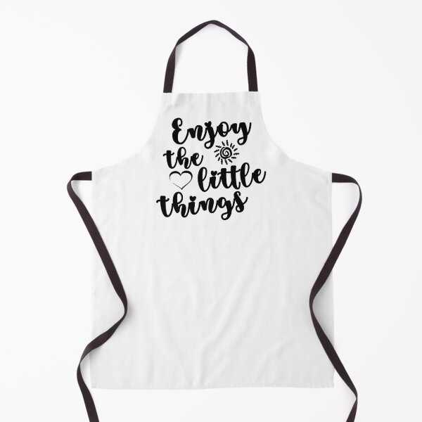 Item preview, Enjoy the little things quote in black font designed and sold by NerdnGeekshop.