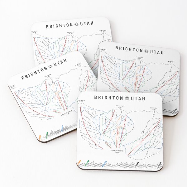 Item preview, Ski at Brighton Trail Map designed and sold by heimart.