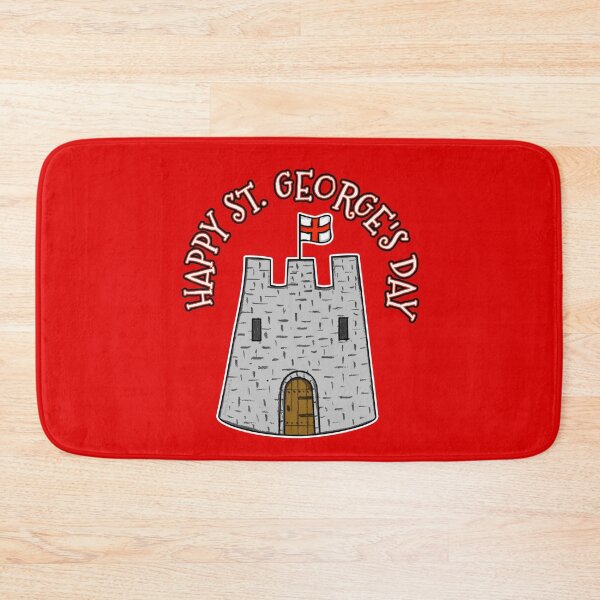 Item preview, Happy St Georges Day Castle England Flag designed and sold by doodlerob.