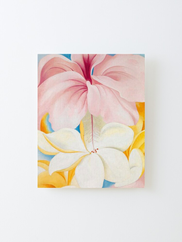 Alternate view of Hibiscus with Plumeria, by Georgia O'Keeffe Mounted Print