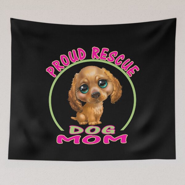 Item preview,  Proud Rescue Dog Mom designed and sold by david parry.