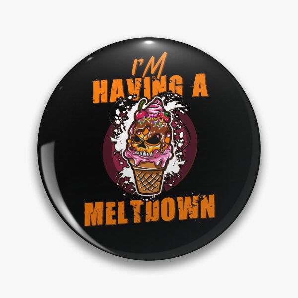 Item preview, I'm Having A Meltdown Ice Cream Skull designed and sold by anziehend.