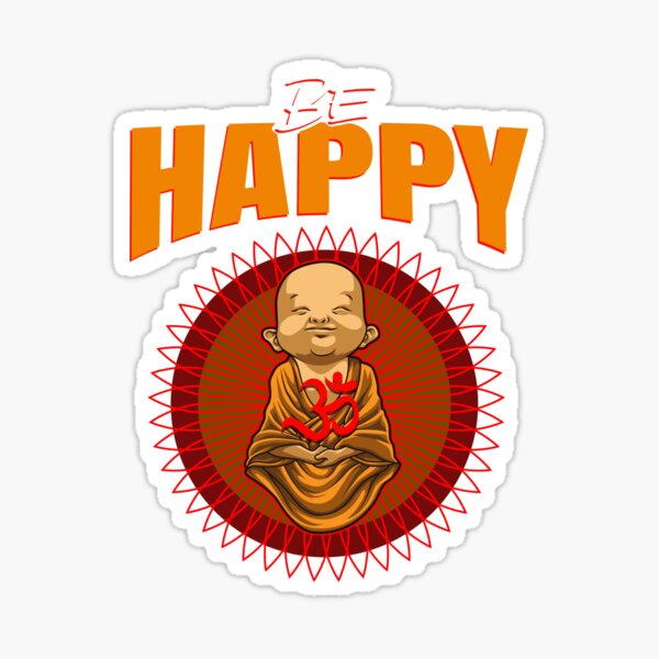 Item preview, Be Happy Cute Baby Buddha Buddhism designed and sold by anziehend.