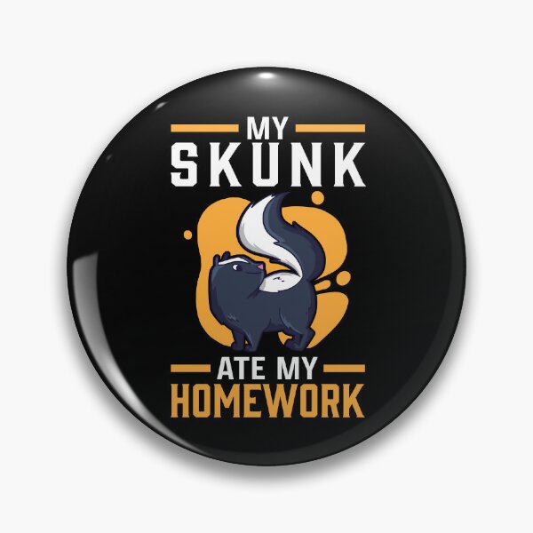 Item preview, Skunk doing homework eaten skunk badger designed and sold by madgrfx.