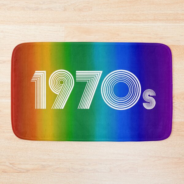 Item preview, Rainbow Pride 1970s Retro Disco Font  designed and sold by Deborah Camp.