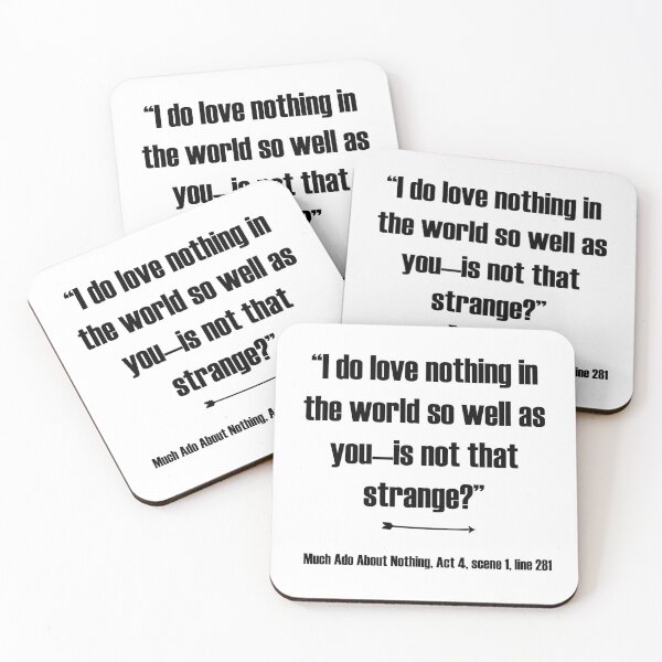 Item preview, I do love nothing in the world - Shakespeare quote designed and sold by vixfx.