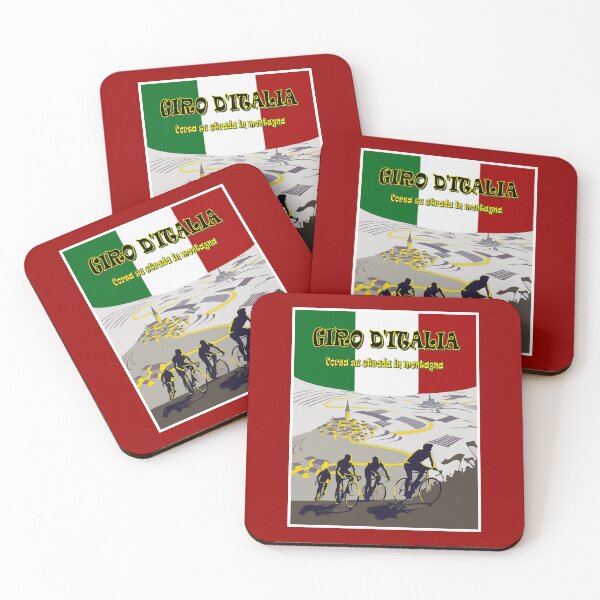 Item preview, GIRO D ITALIA : Abstract Mountain Bicycle Racing Print designed and sold by posterbobs.