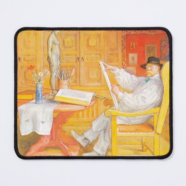 Item preview, Self Portrait by Carl Larsson - Vintage Art designed and sold by RickE.