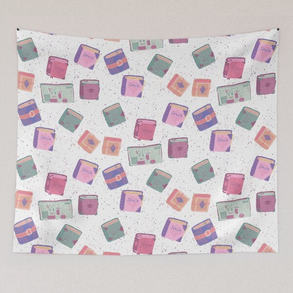 Item preview, Fun pastel spell books pattern designed and sold by Archetypealist.