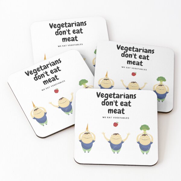 Item preview, vegetarian don't eat meat, we eat vegetables, funny vegetarian t-shirt. designed and sold by Lachkarstore.