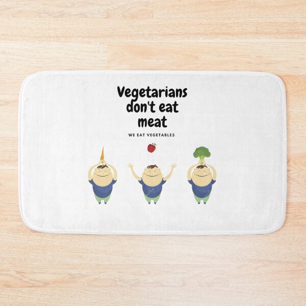 Item preview, vegetarian don't eat meat, we eat vegetables, funny vegetarian t-shirt. designed and sold by Lachkarstore.